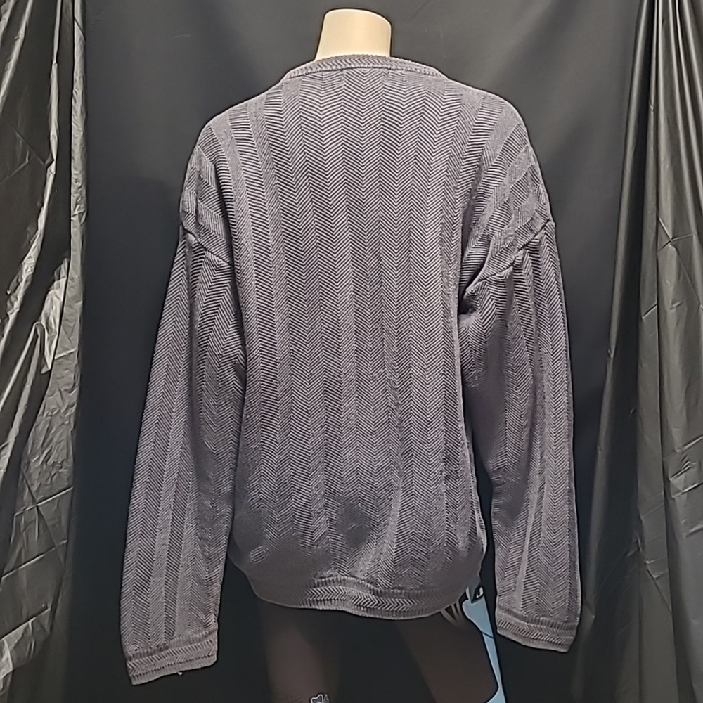 CHAPS Ralph Lauren Men's Gray Sweater Size XL 100% Cotton - Picture 5 of 10